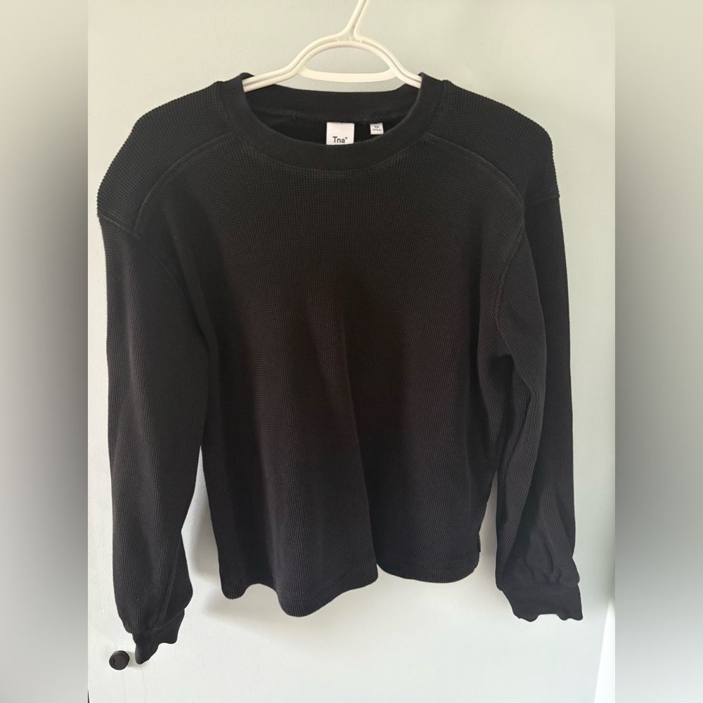 Aritzia TNA Waffle Knit Sweatshirt